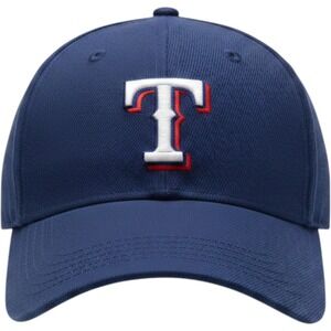 Texas Rangers Hat Mens Blue Adjustable Baseball Cap MLB Sixth Man Promo Logo Top